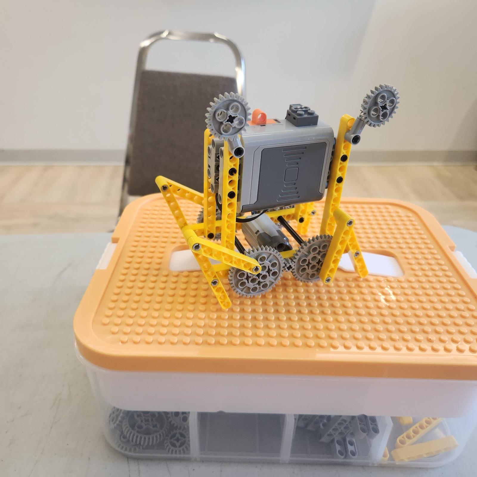 robot roues dentees